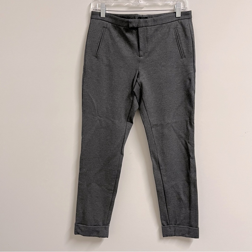 Atm Size 4 Gray Pants Skinny‎ Leg Ankle Crop Cuffed Stretch Fitted Slim Ponte